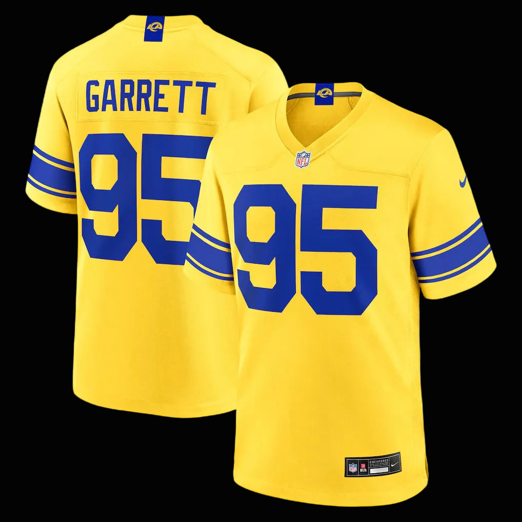 Men's Los Angeles Rams Myles Garrett Nike Classic Sol Game Jersey