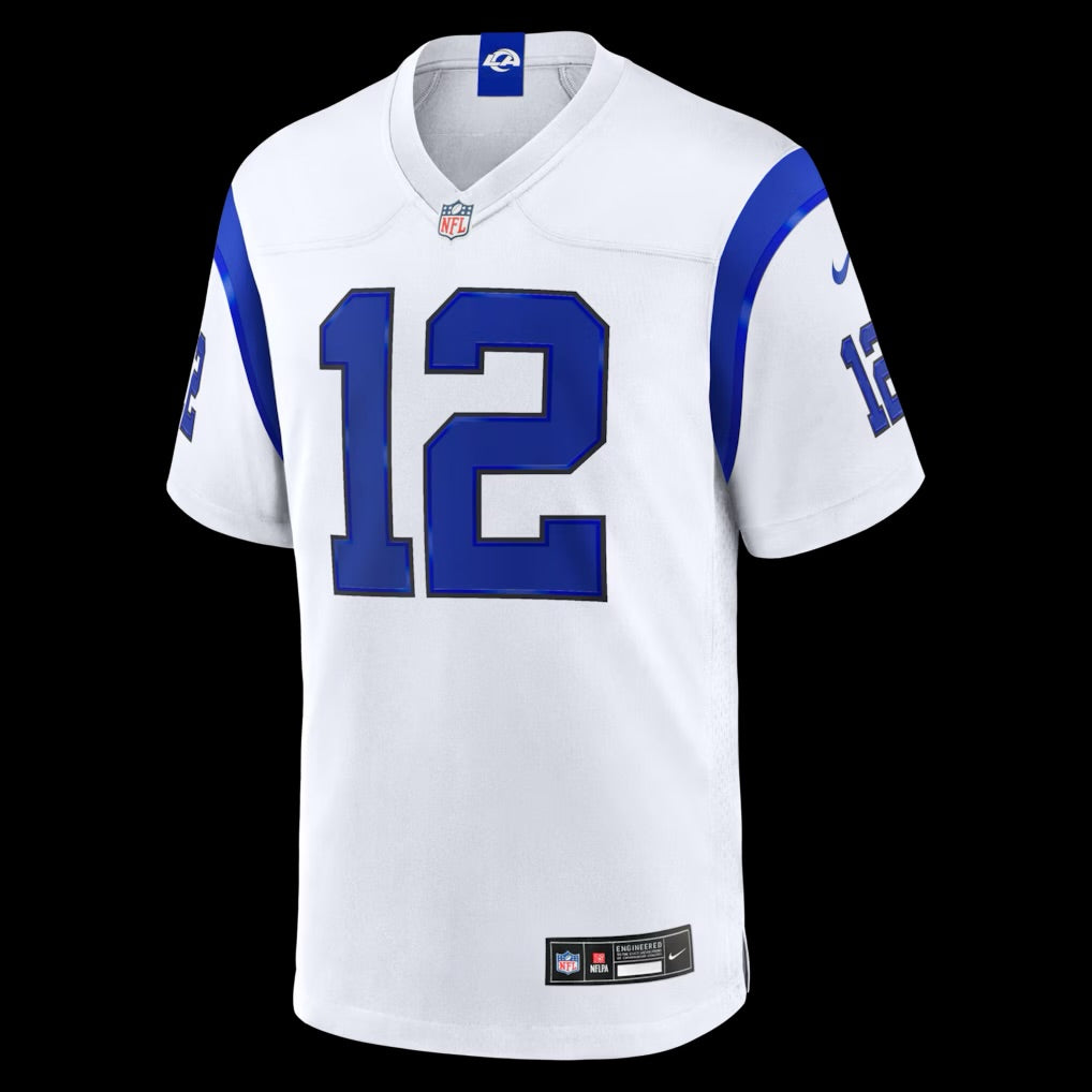 Men's Los Angeles Rams Puka Nacua Nike Fearsome White Game Jersey