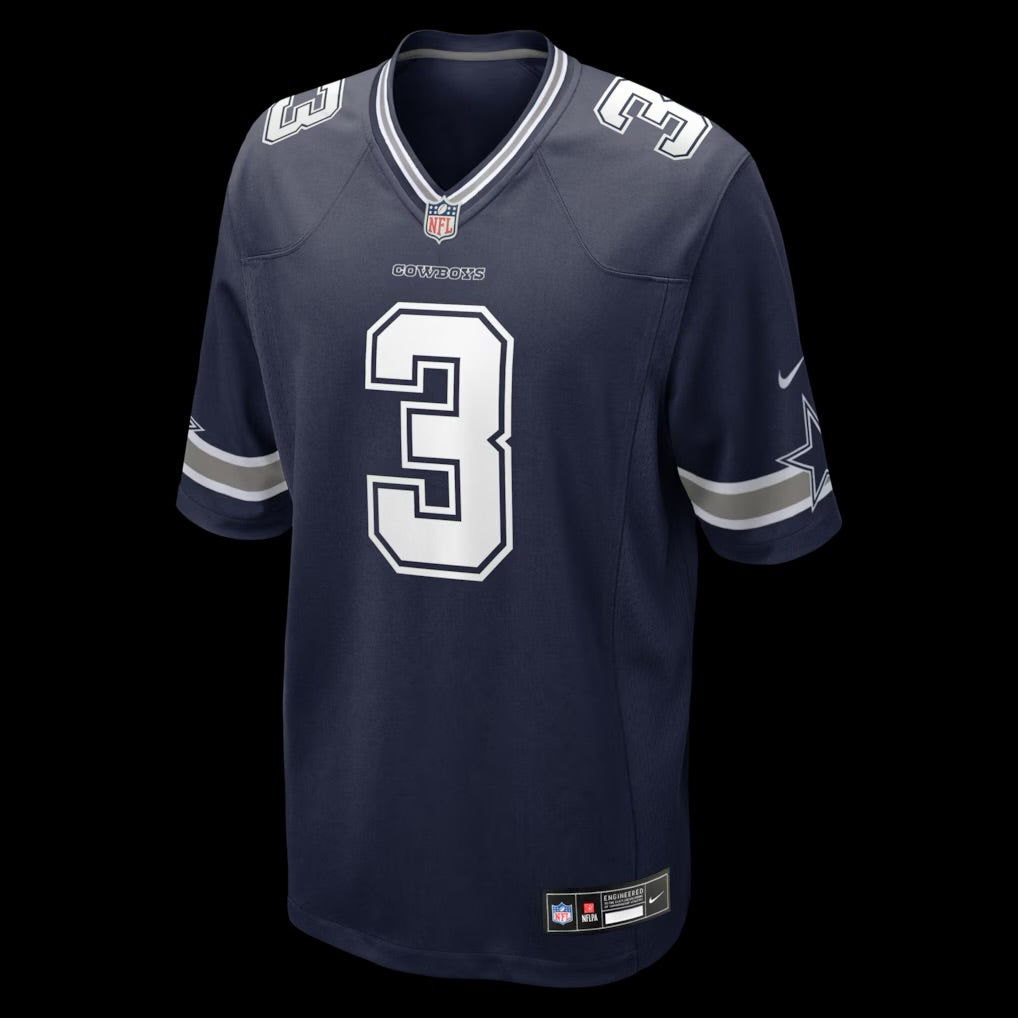 Men's Dallas Cowboys George Pickens Nike Navy Game Jersey