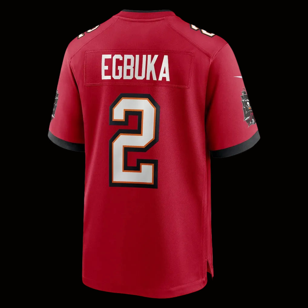 Men's Tampa Bay Buccaneers Emeka Egbuka Nike Red Team Game Jersey