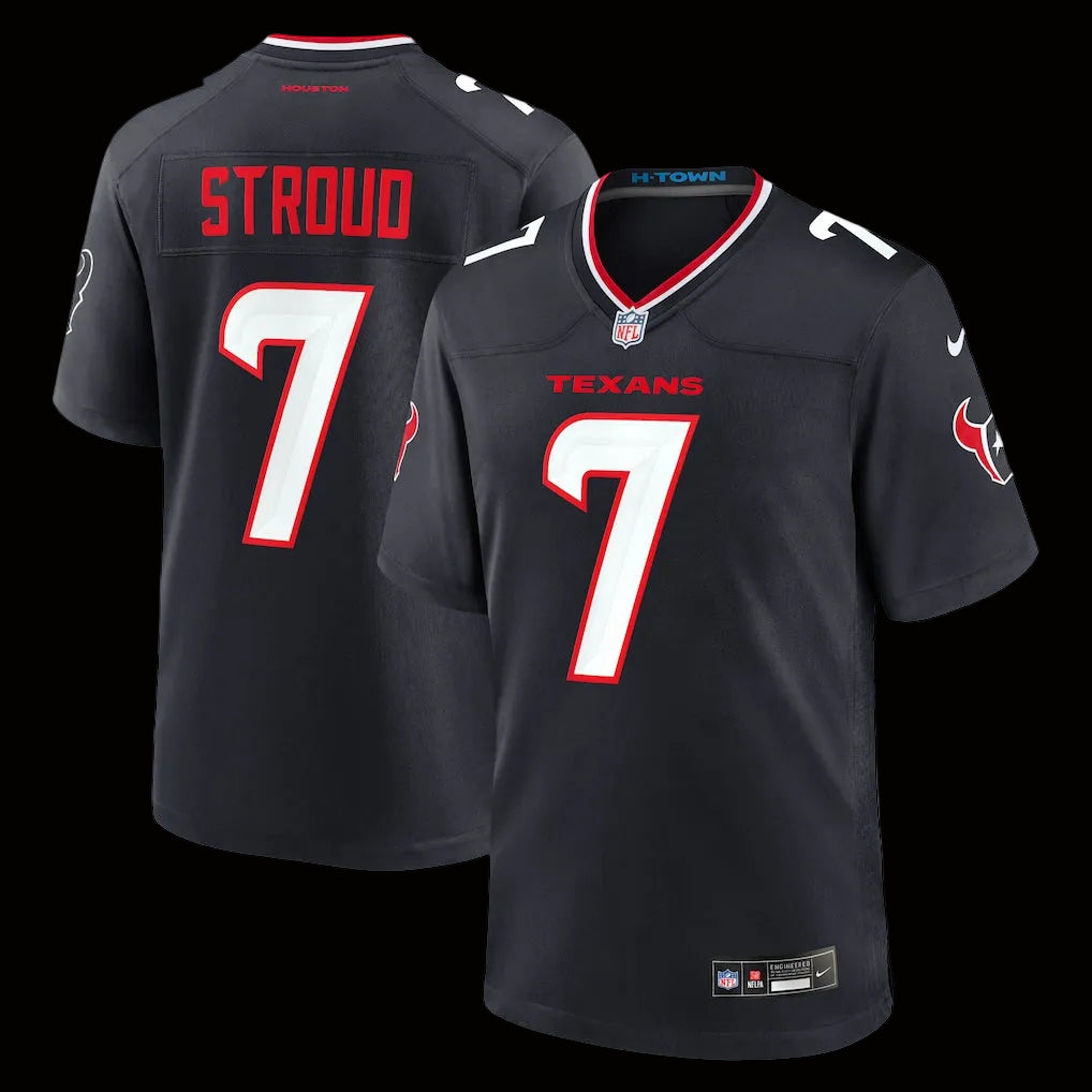 Men's Houston Texans C.J. Stroud Nike Navy Game Jersey