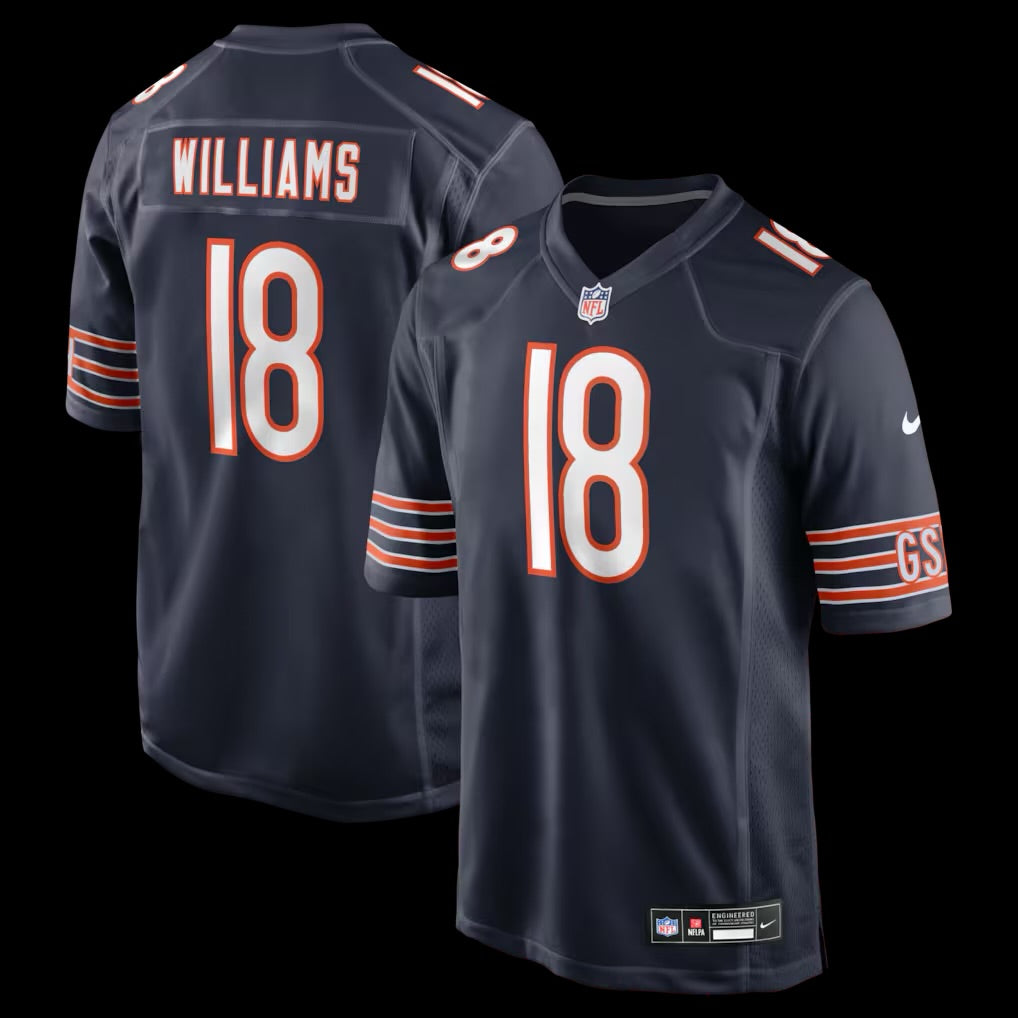 Men's Chicago Bears Caleb Williams Nike Navy Player Game Jersey