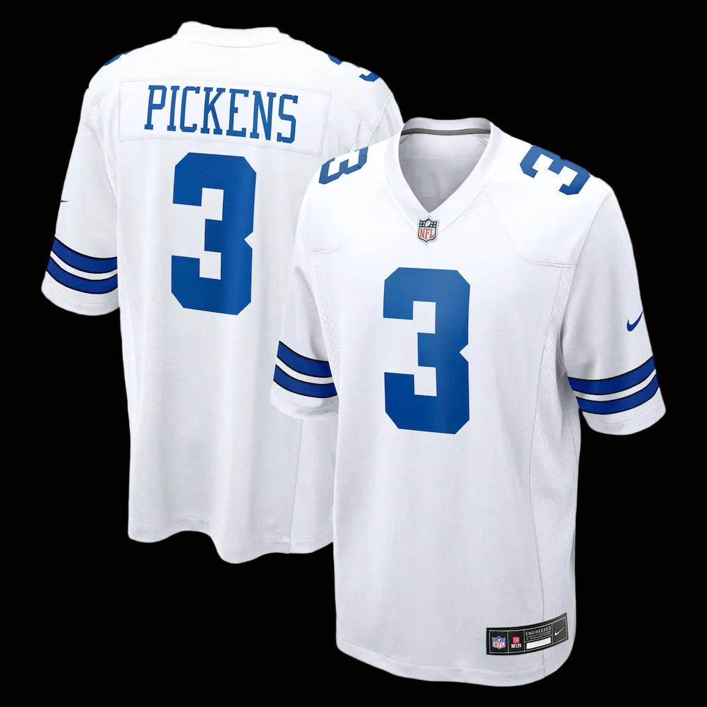Men's Dallas Cowboys George Pickens Nike White Game Jersey