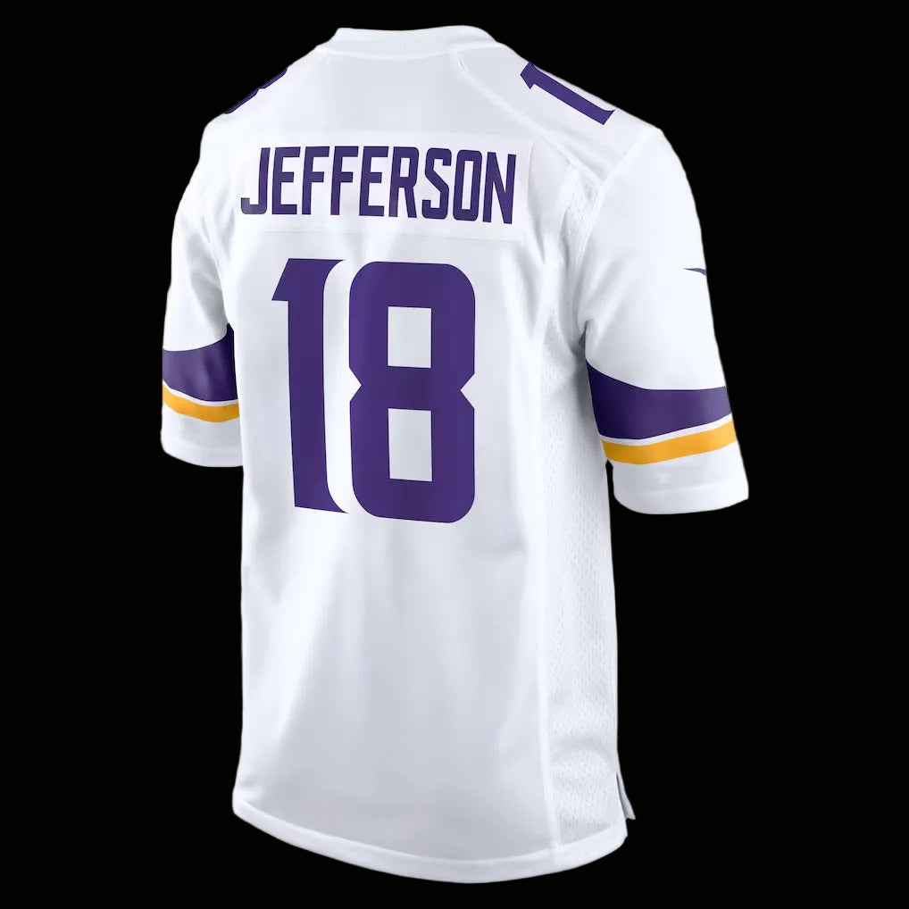 Men's Minnesota Vikings Justin Jefferson Nike White Game Player Jersey