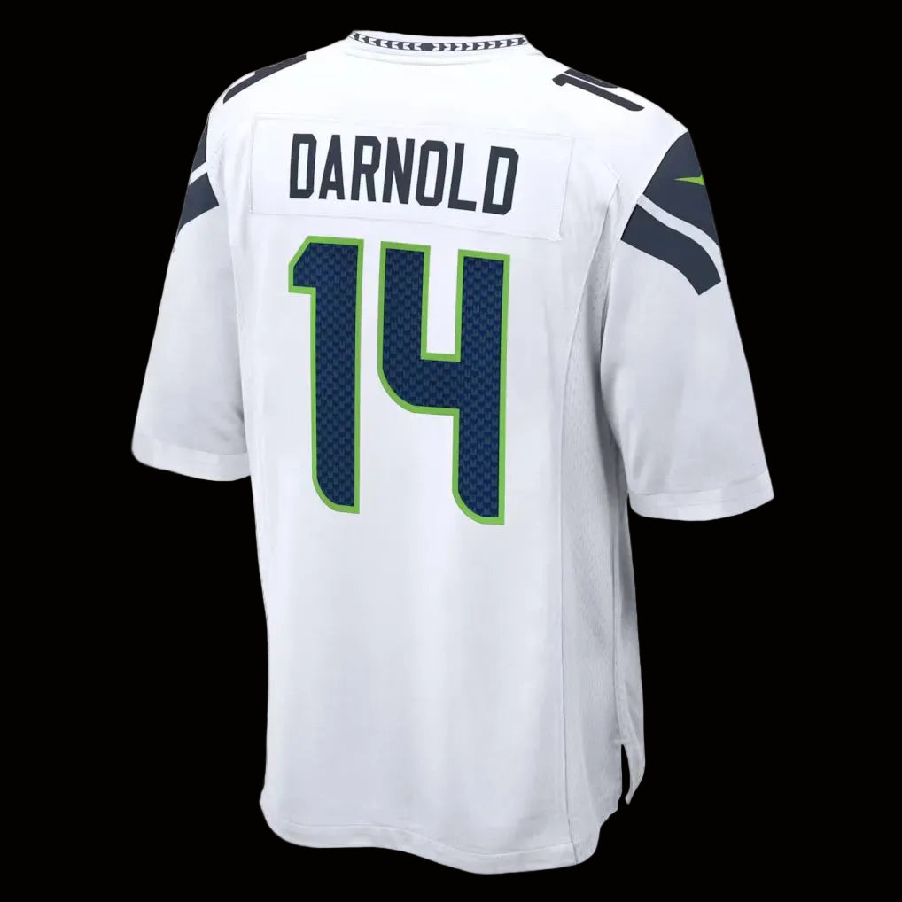 Men's Seattle Seahawks Sam Darnold Nike White Game Jersey