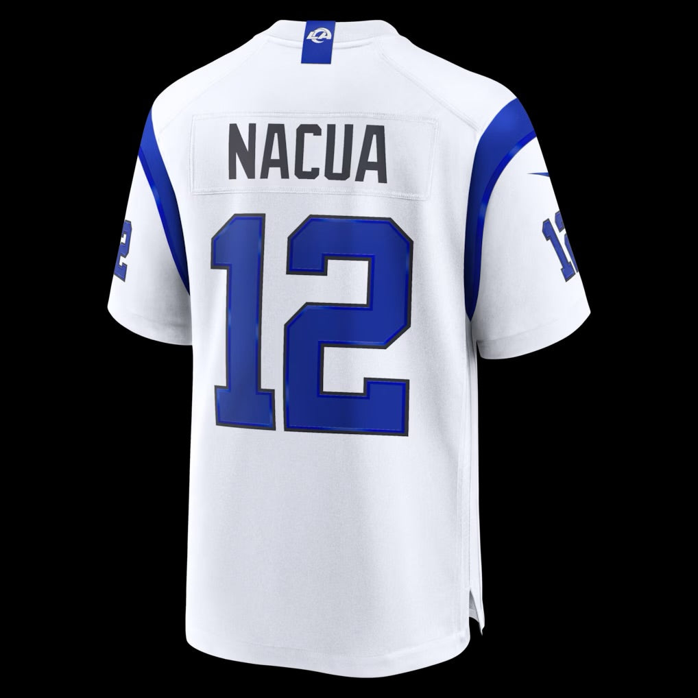 Men's Los Angeles Rams Puka Nacua Nike Fearsome White Game Jersey