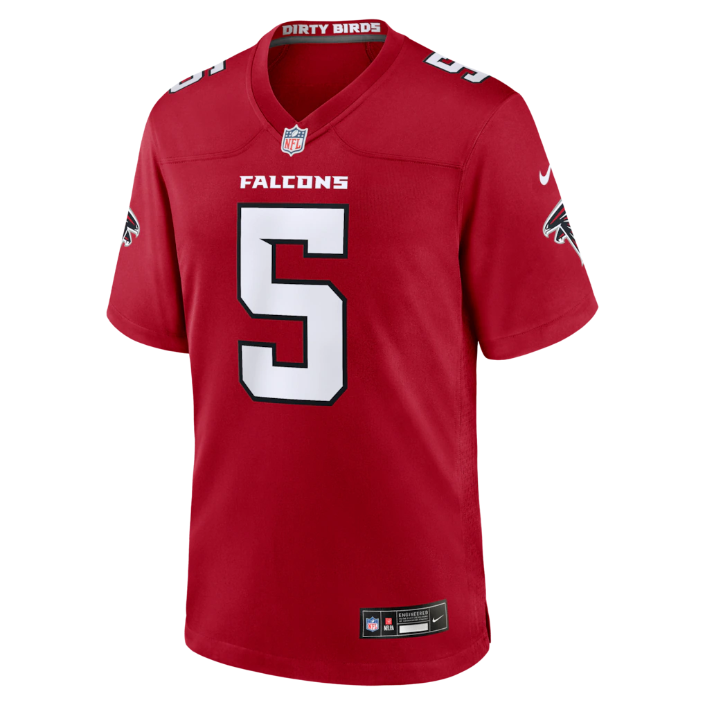 Men's Atlanta Falcons Drake London Nike Red Game Jersey