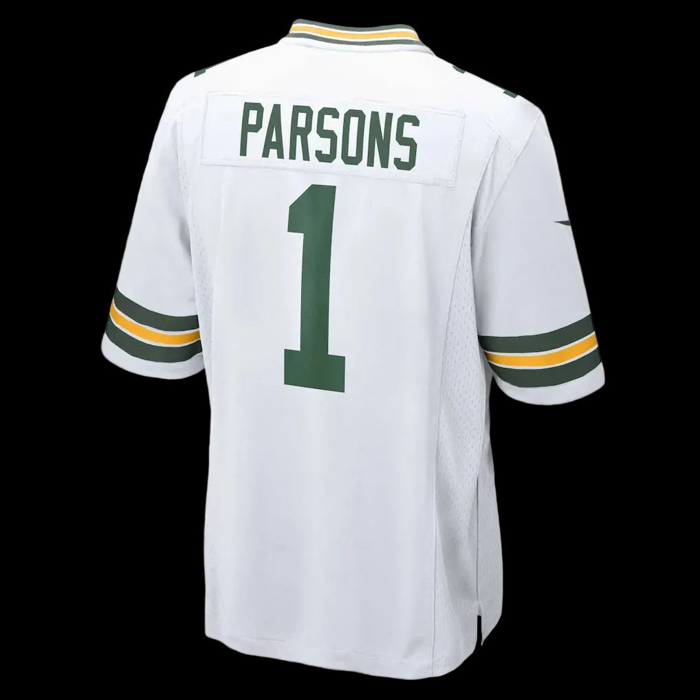 Men's Green Bay Packers Micah Parsons Nike White Game Player Jersey